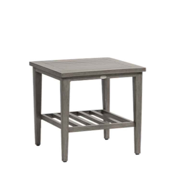 Ratana Cabo San Lucas 23" Square Slat End Table Outdoor Furniture